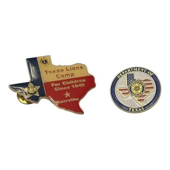 Texas Lions Club and American Legion Pins - Picture 7 of 9